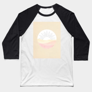 Abstract soft pastel sunset Baseball T-Shirt